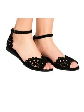 JEFFREY CAMPBELL Picado Laser Cut Sandals